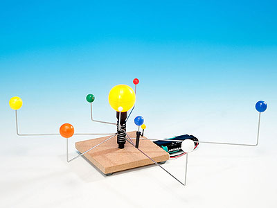 Orrery model of solar system