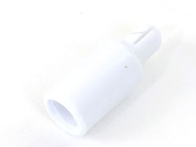 End Cap with prong 4.75 mm white