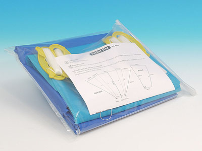 Pocket Sled, textile kite materials kit (10 kites)