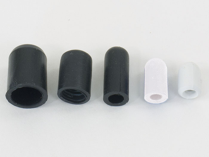 End Caps to fit 8.0 - 9.0 mm spars, black
